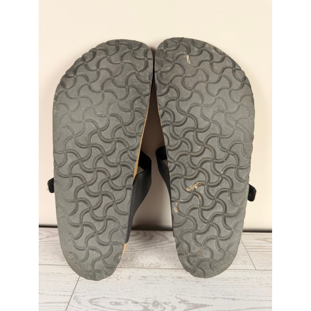 Birkenstock Gizeh Black Leather Thong Sandals Women's Size 40 EU 9 US - Picture 10 of 12